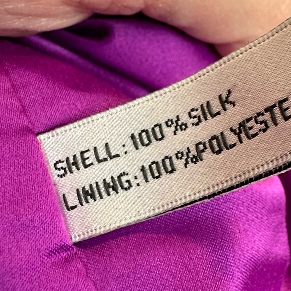 Walter 100% Silk Open Back Bow Detail Cocktail Dress Size 2 - Picture 10 of 10